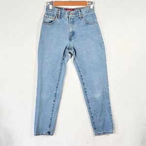 VTG Levis 550 Womens Relaxed Fit Tapered Leg Light Wash Jeans 4 Miss M 24x28